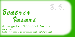 beatrix vasari business card